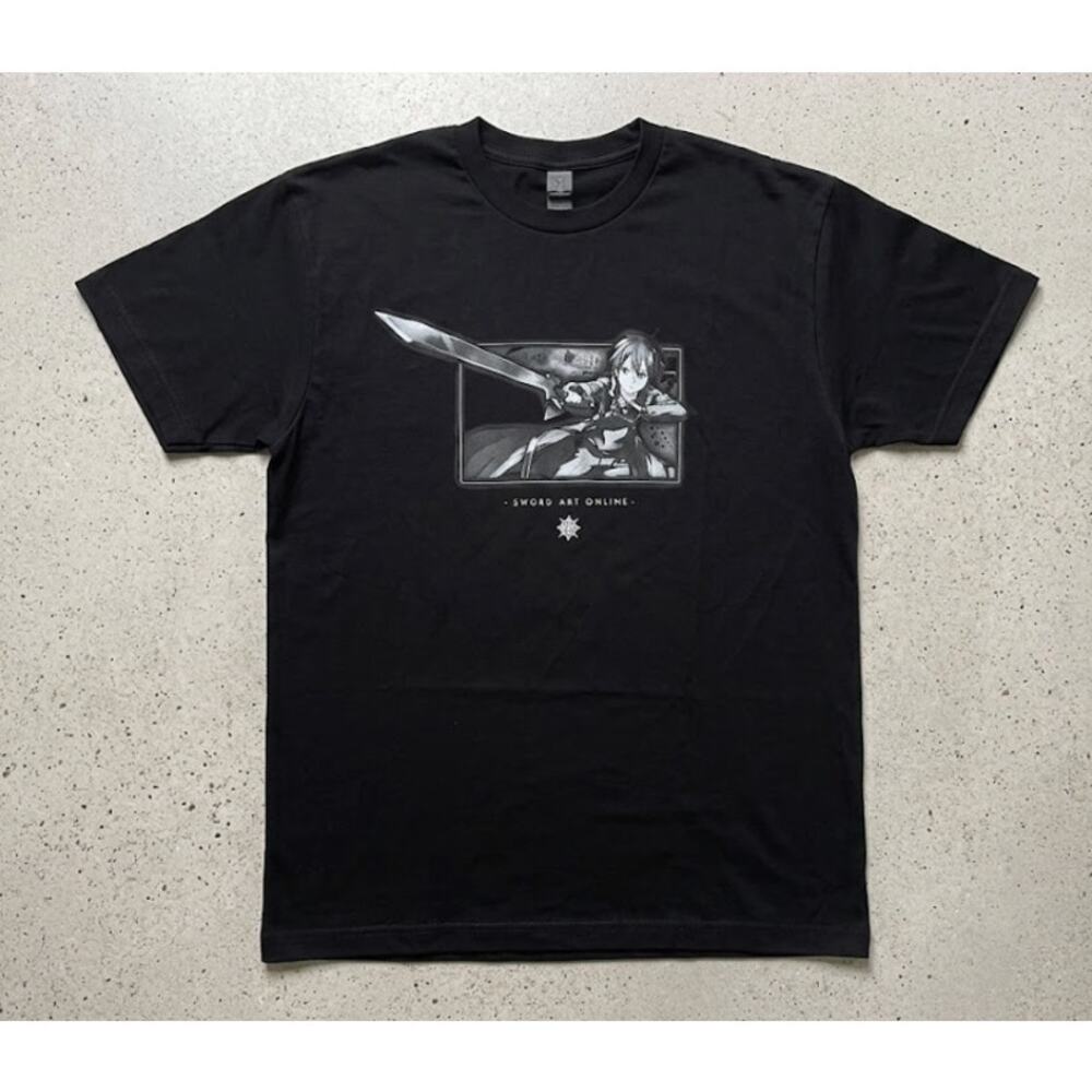Sword Art Online Kirito Manga Graphic T-Shirt - M&O Fine Line - Size Large (L)